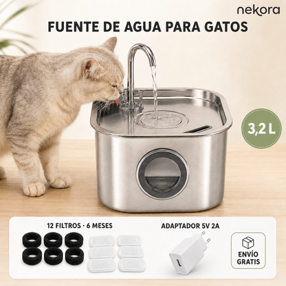 Nekora™ — 3.2L Fuente Inoxidable y Silenciosa